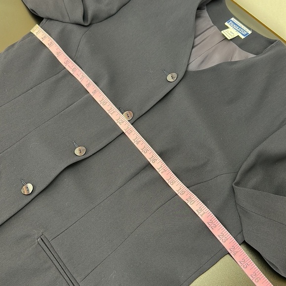 Vintage Pendleton Plus 4 Button Suit Jacket Blazer Navy Blue 20W Career Office - Picture 9 of 13